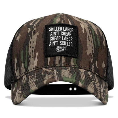Skilled Labor Ain't Cheap Patch Snapback Hat