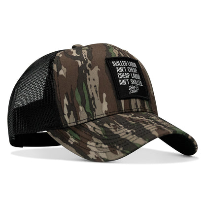 Skilled Labor Ain't Cheap Patch Snapback Hat