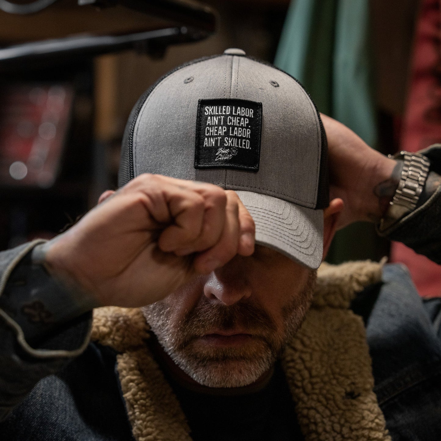 Skilled Labor Ain't Cheap Patch Snapback Hat