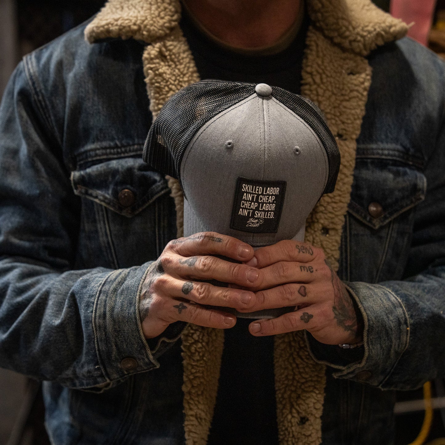 Skilled Labor Ain't Cheap Patch Snapback Hat