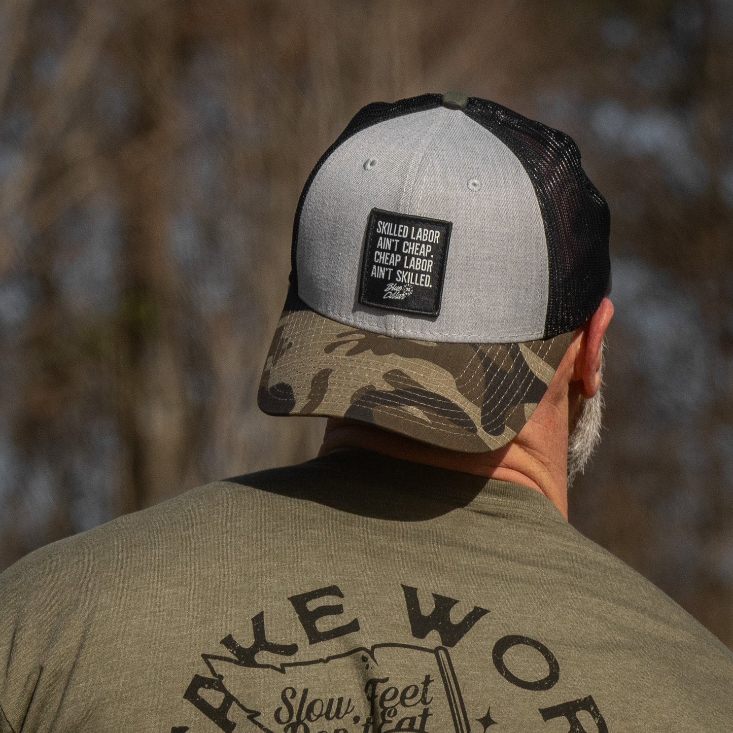 Skilled Labor Ain't Cheap Patch Snapback Hat