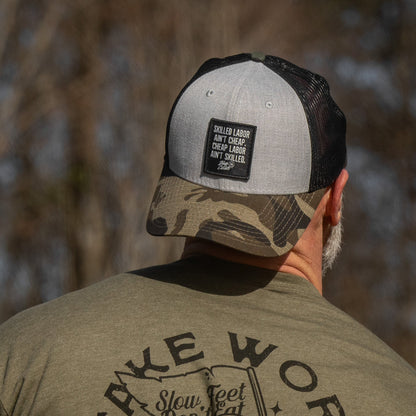 Skilled Labor Ain't Cheap Patch Snapback Hat