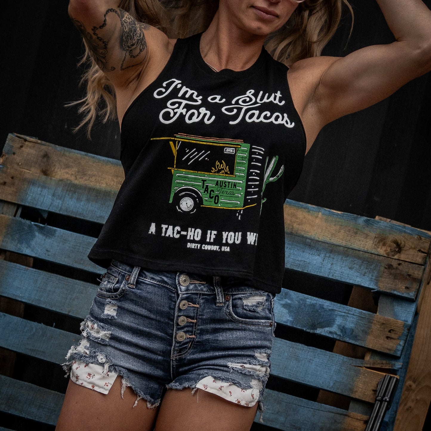 Slut For Taco's Women's Crop Tank