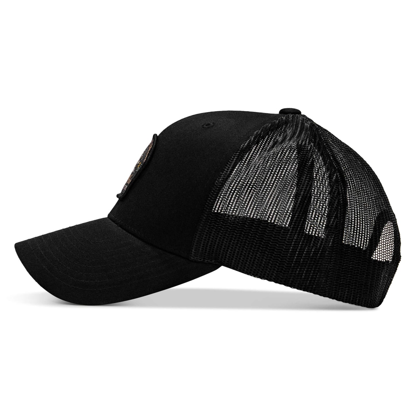 Work Hard Play Harder | Support Blue Collar Patch Snapback Hat