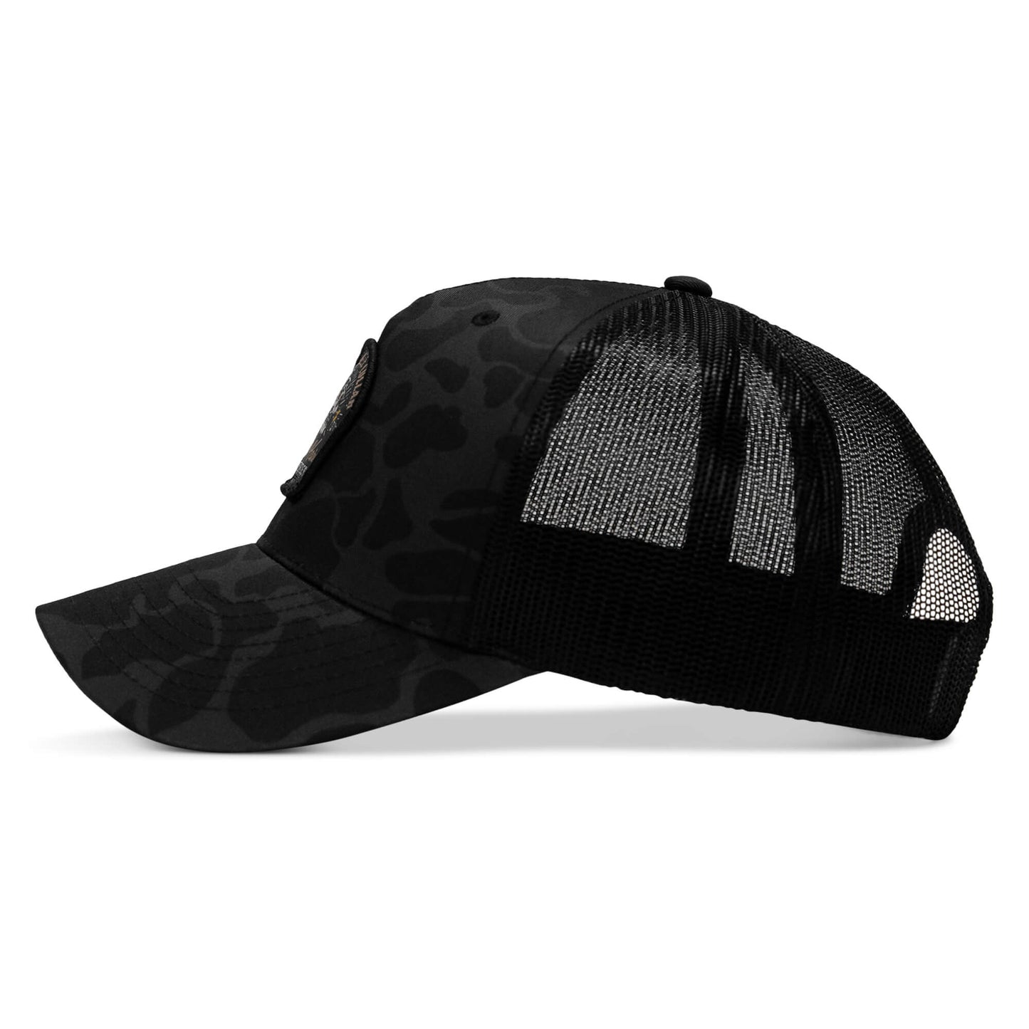 Work Hard Play Harder | Support Blue Collar Patch Snapback Hat