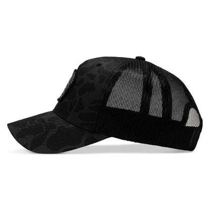 Work Hard Play Harder | Support Blue Collar Patch Snapback Hat