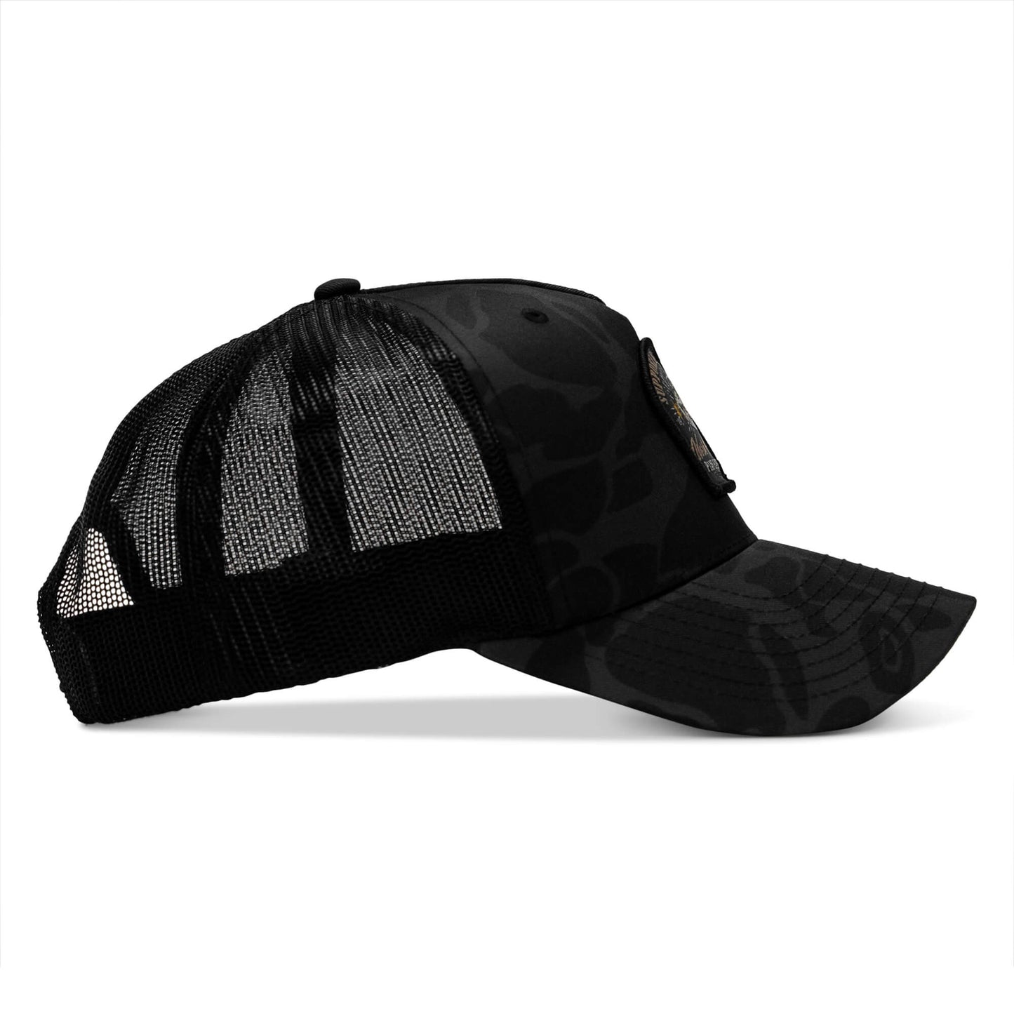 Work Hard Play Harder | Support Blue Collar Patch Snapback Hat