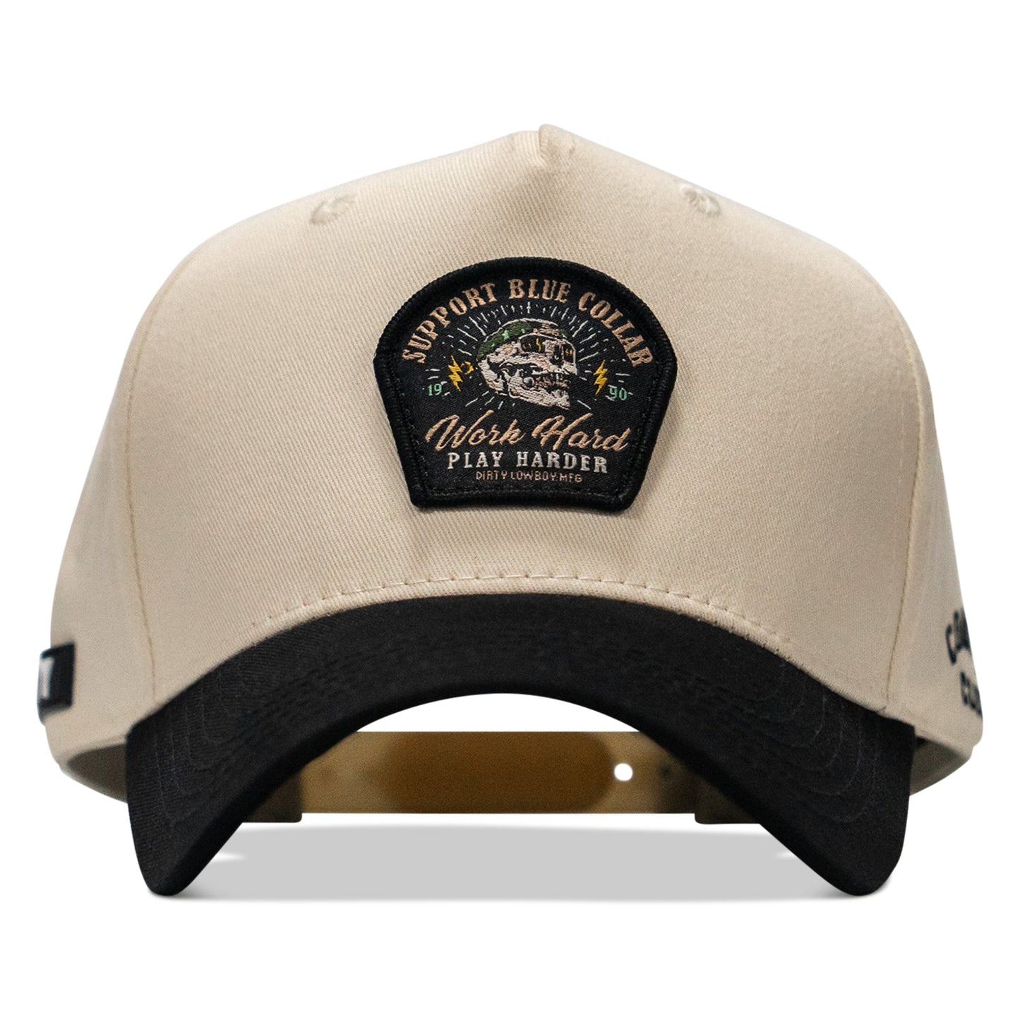 Work Hard Play Harder | Support Blue Collar Patch Snapback