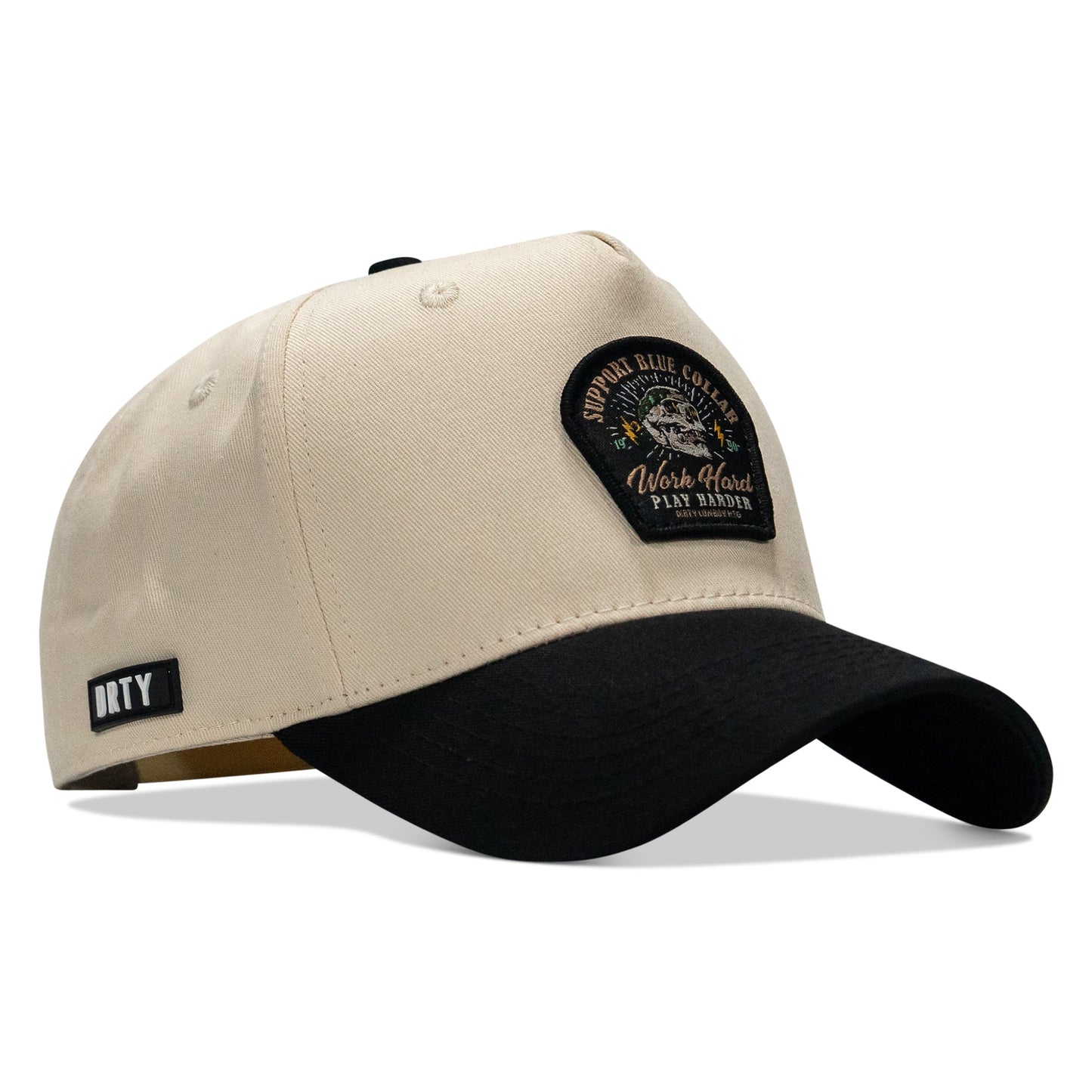 Work Hard Play Harder | Support Blue Collar Patch Snapback