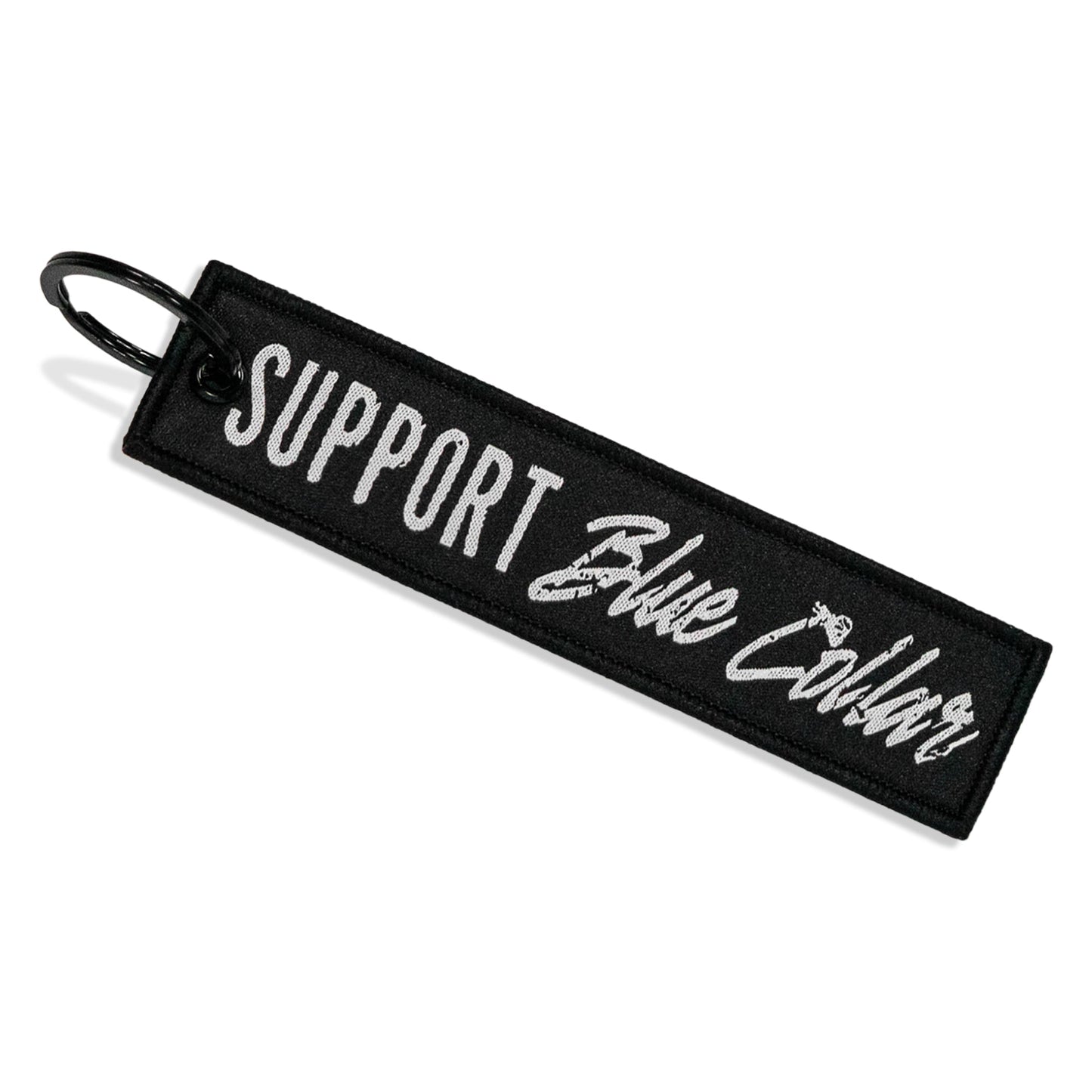 Support Blue Collar. Flight Keychain
