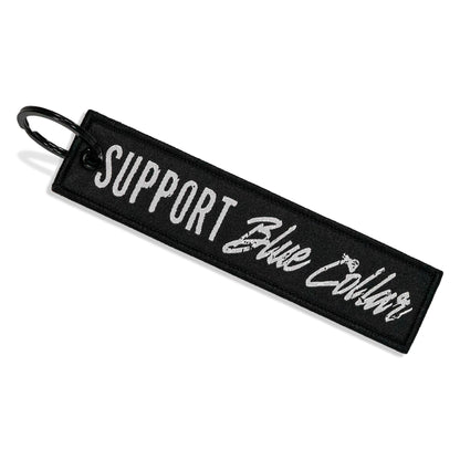 Support Blue Collar. Flight Keychain