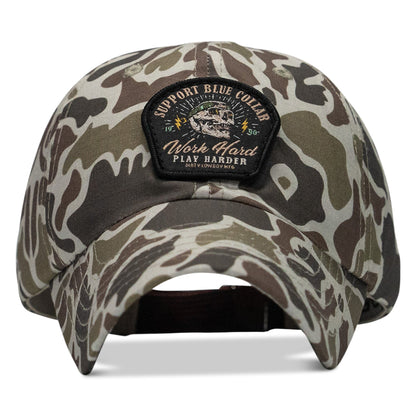 Work Hard, Play Harder Patch Ripstop Tactical Hat