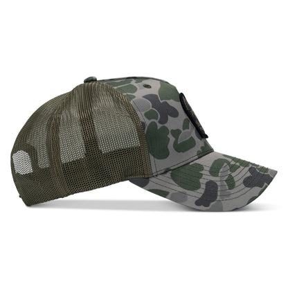 Work Hard Play Harder | Support Blue Collar Patch Snapback Hat
