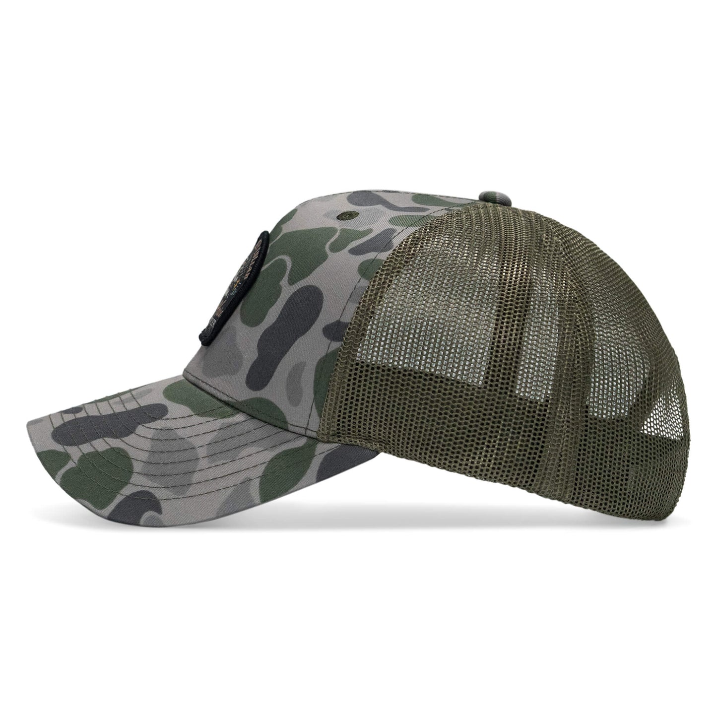 Work Hard Play Harder | Support Blue Collar Patch Snapback Hat