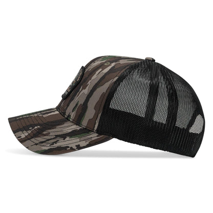 Work Hard Play Harder | Support Blue Collar Patch Snapback Hat