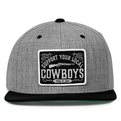 Support Your Local Cowboys Patch Flatbill Hat