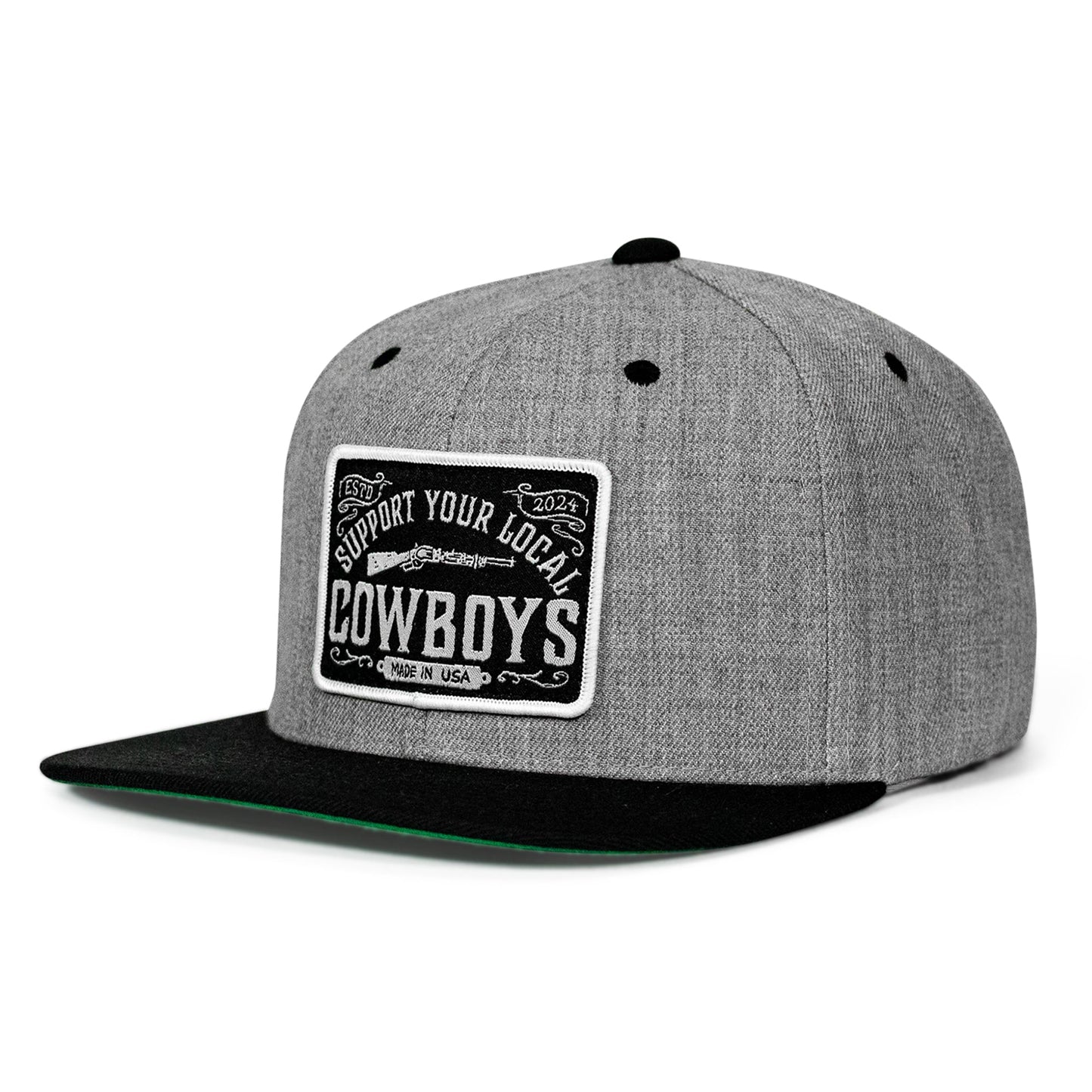 Support Your Local Cowboys Patch Flatbill Hat