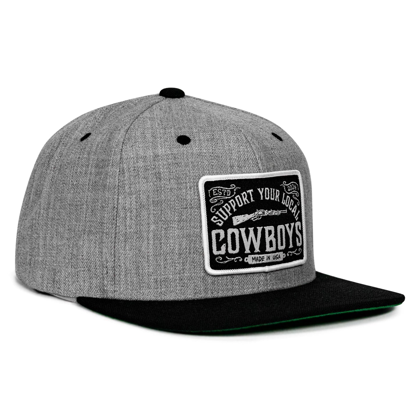 Support Your Local Cowboys Patch Flatbill Hat