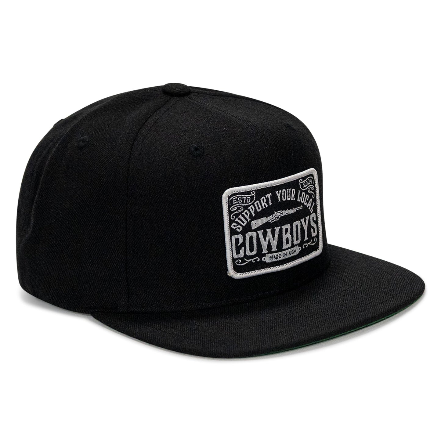 Support Your Local Cowboys Patch Flatbill Hat