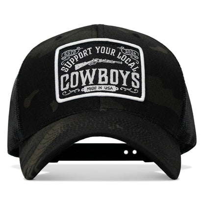 Support Your Local Cowboys Patch Snapback Hat