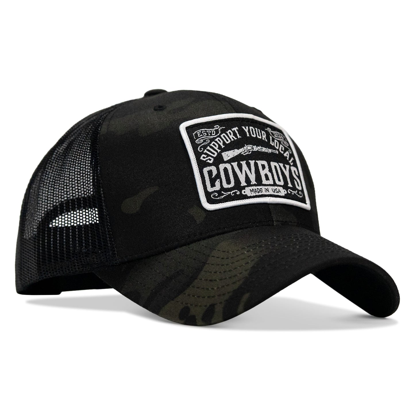 Support Your Local Cowboys Patch Snapback Hat