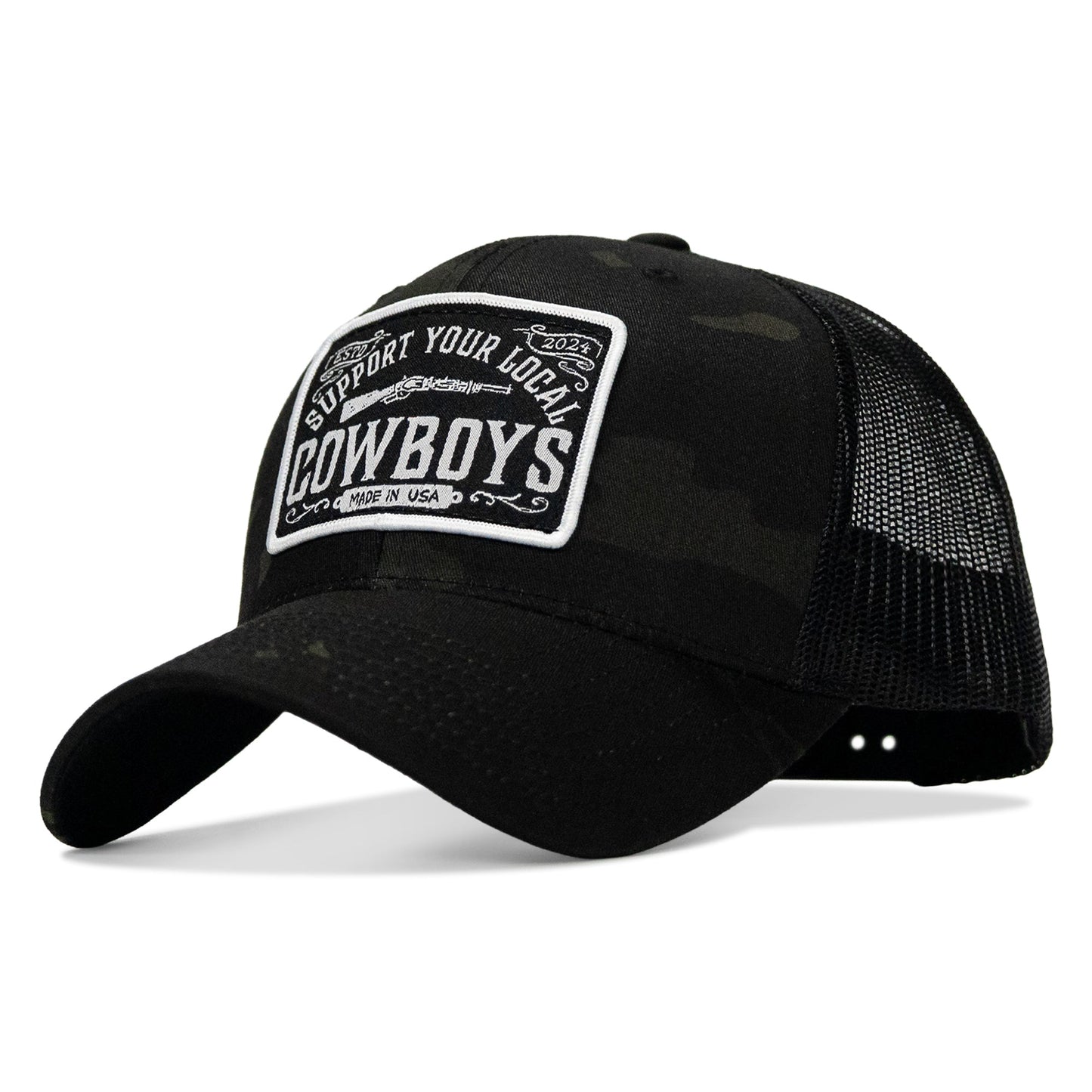 Support Your Local Cowboys Patch Snapback Hat