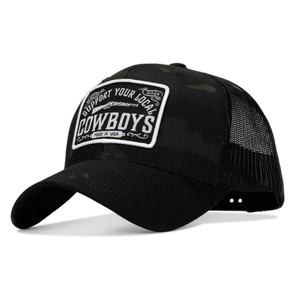 Support Your Local Cowboys Patch Snapback Hat
