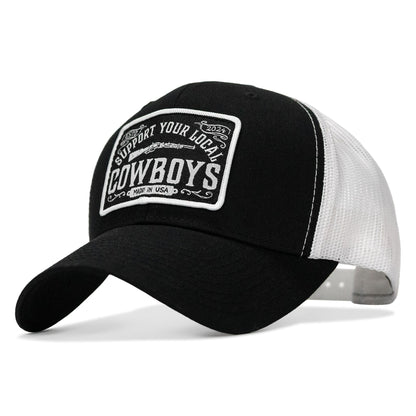 Support Your Local Cowboys Patch Snapback Hat