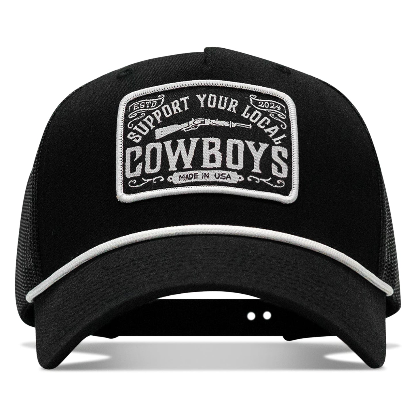 Support Your Local Cowboys Patch Rope Snapback Hat