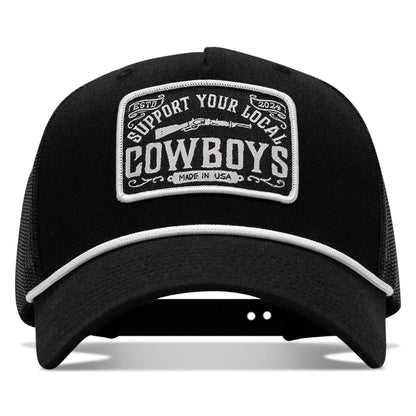 Support Your Local Cowboys Patch Rope Snapback Hat