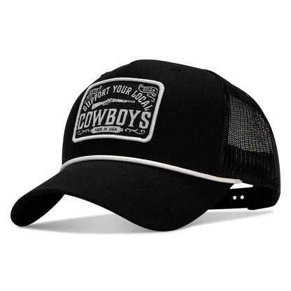 Support Your Local Cowboys Patch Rope Snapback Hat