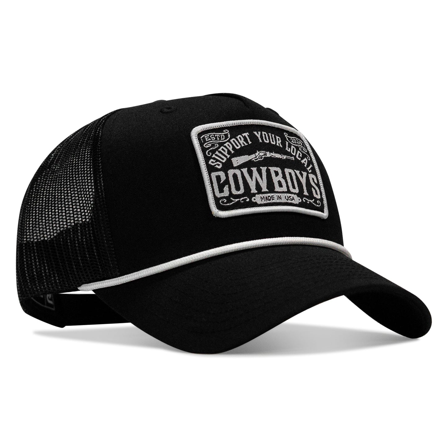 Support Your Local Cowboys Patch Rope Snapback Hat
