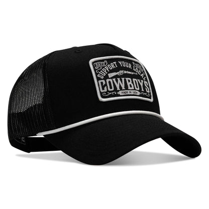 Support Your Local Cowboys Patch Rope Snapback Hat