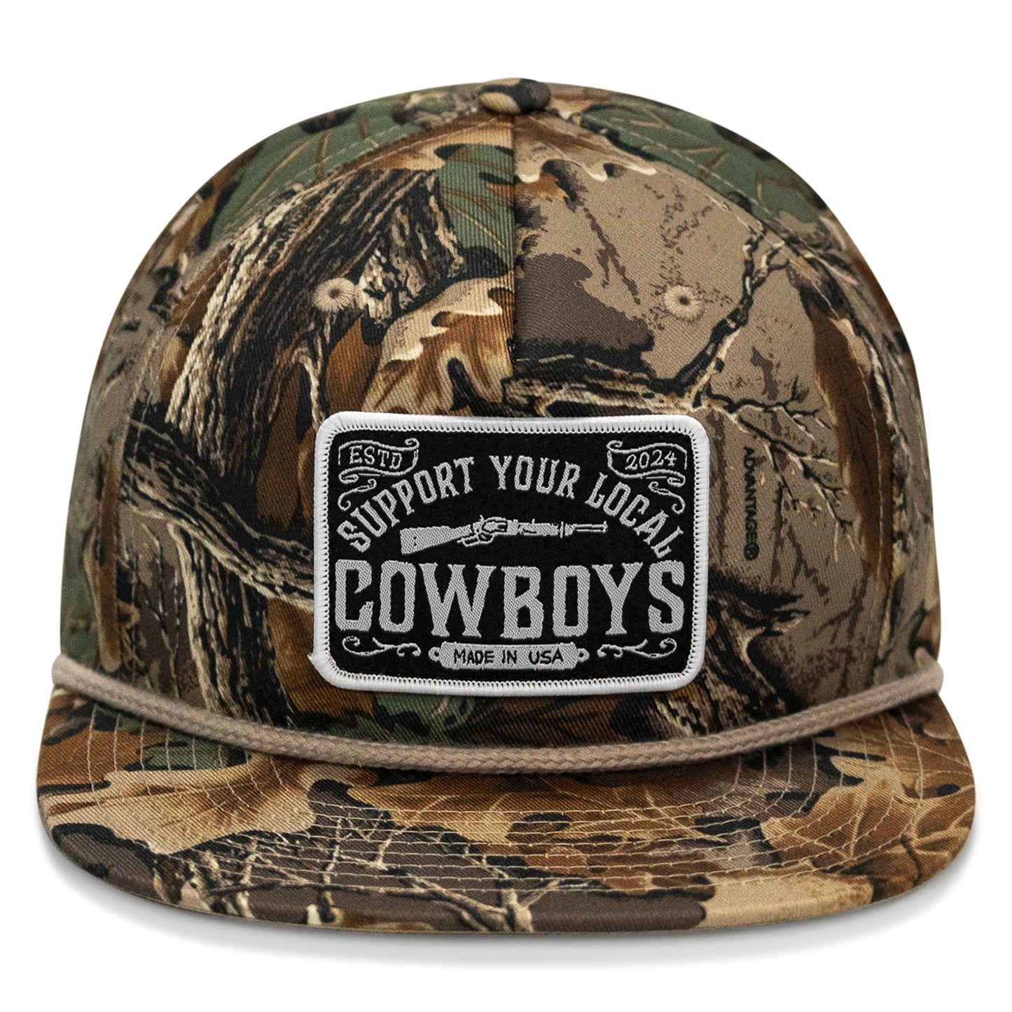 Support Your Local Cowboys Patch Flatbill Hat