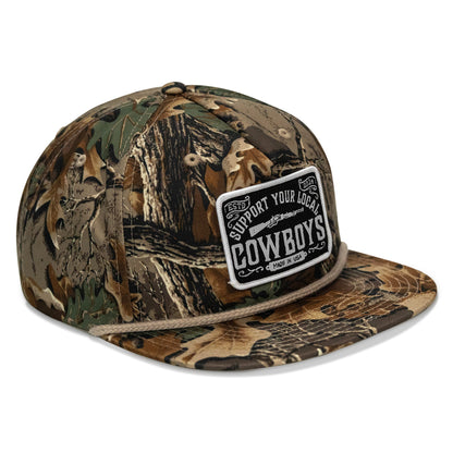 Support Your Local Cowboys Patch Flatbill Hat