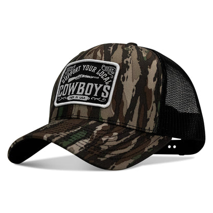 Support Your Local Cowboys Patch Snapback Hat