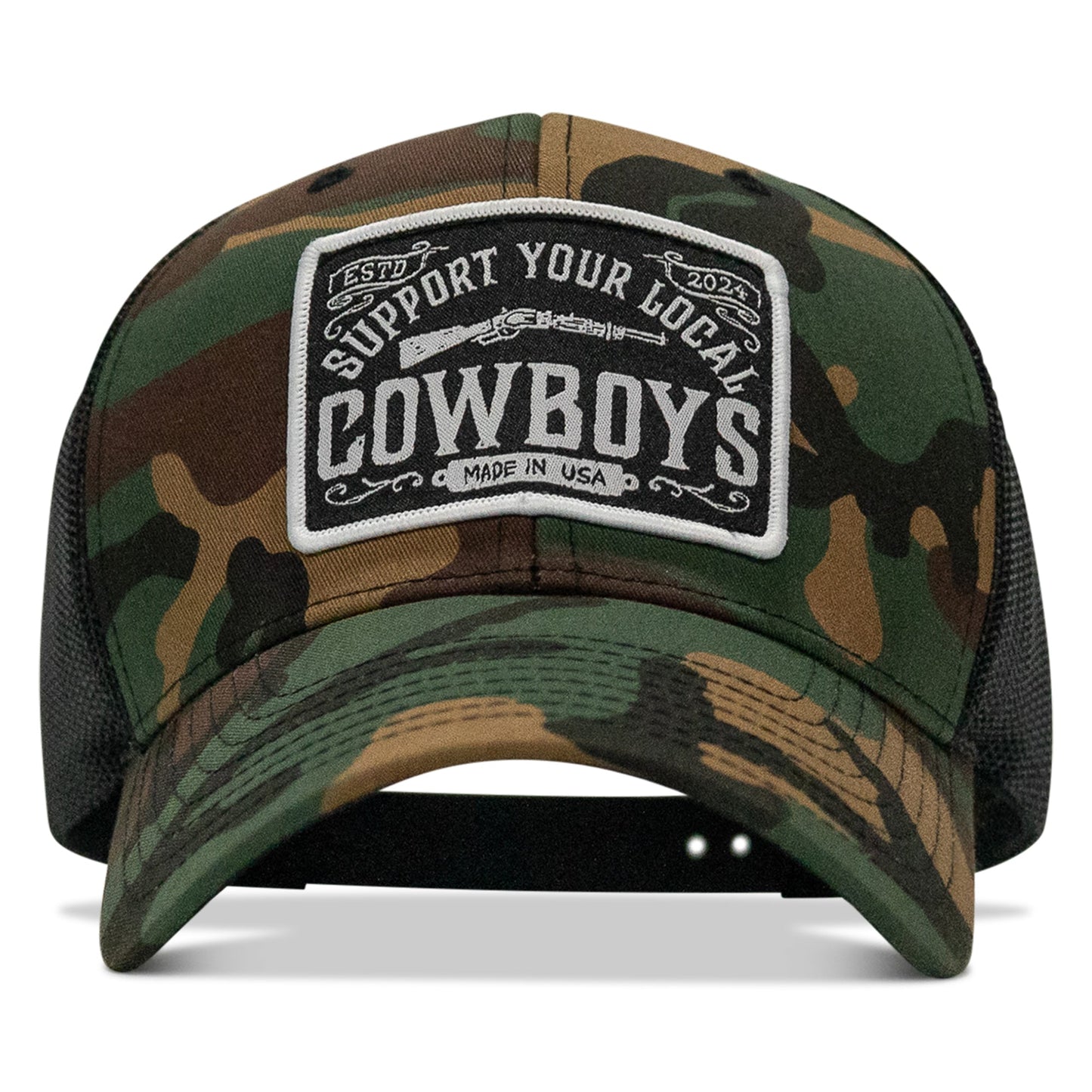 Support Your Local Cowboys Patch Snapback Hat
