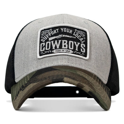 Support Your Local Cowboys Patch Snapback Hat