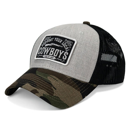 Support Your Local Cowboys Patch Snapback Hat