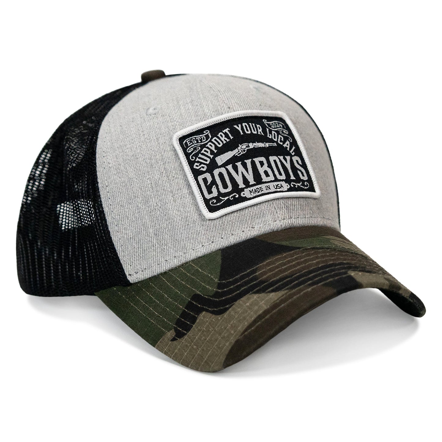 Support Your Local Cowboys Patch Snapback Hat