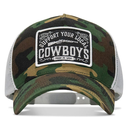 Support Your Local Cowboys Patch Snapback Hat