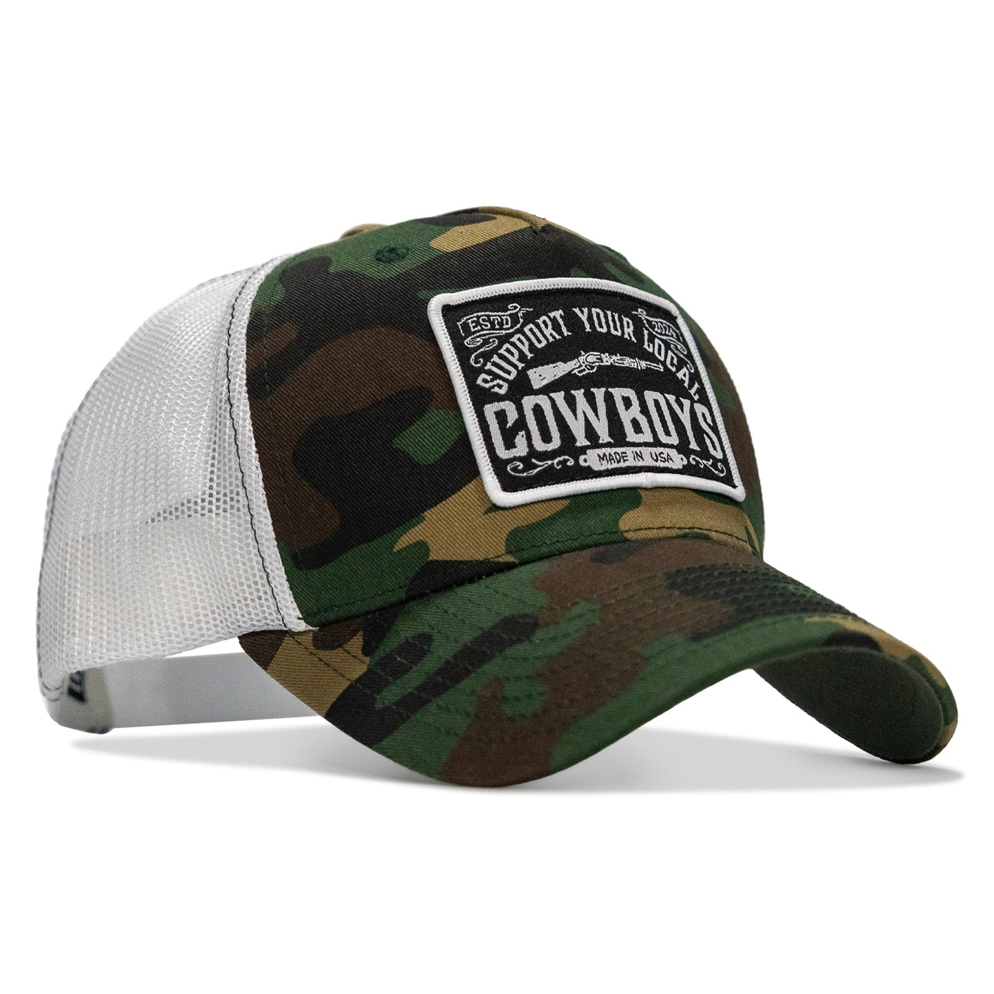 Support Your Local Cowboys Patch Snapback Hat