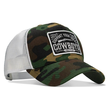 Support Your Local Cowboys Patch Snapback Hat