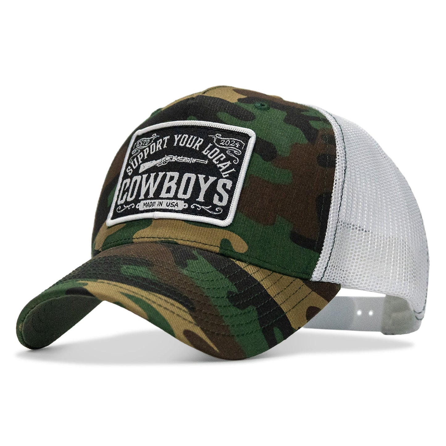 Support Your Local Cowboys Patch Snapback Hat