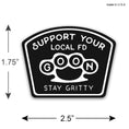 Load image into Gallery viewer, First Due 4Pack Firefighter Sticker

