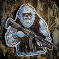 Load image into Gallery viewer, Abominable Snowman Tactical Yeti With AR-15 3.75" Fully Embroidered Patch
