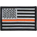Load image into Gallery viewer, Thin Orange Line Search & Rescue USA Flag - 2x3 Patch

