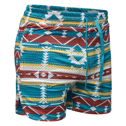 Men’s Double-Layer Mesh Training Shorts — 5" Inseam