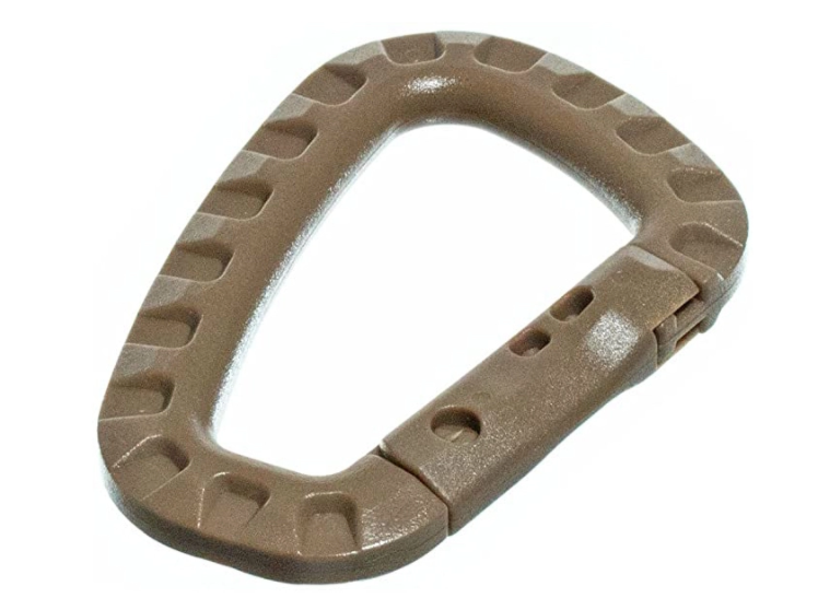 Hard Polymer D-Ring Carabiners (7 colors)