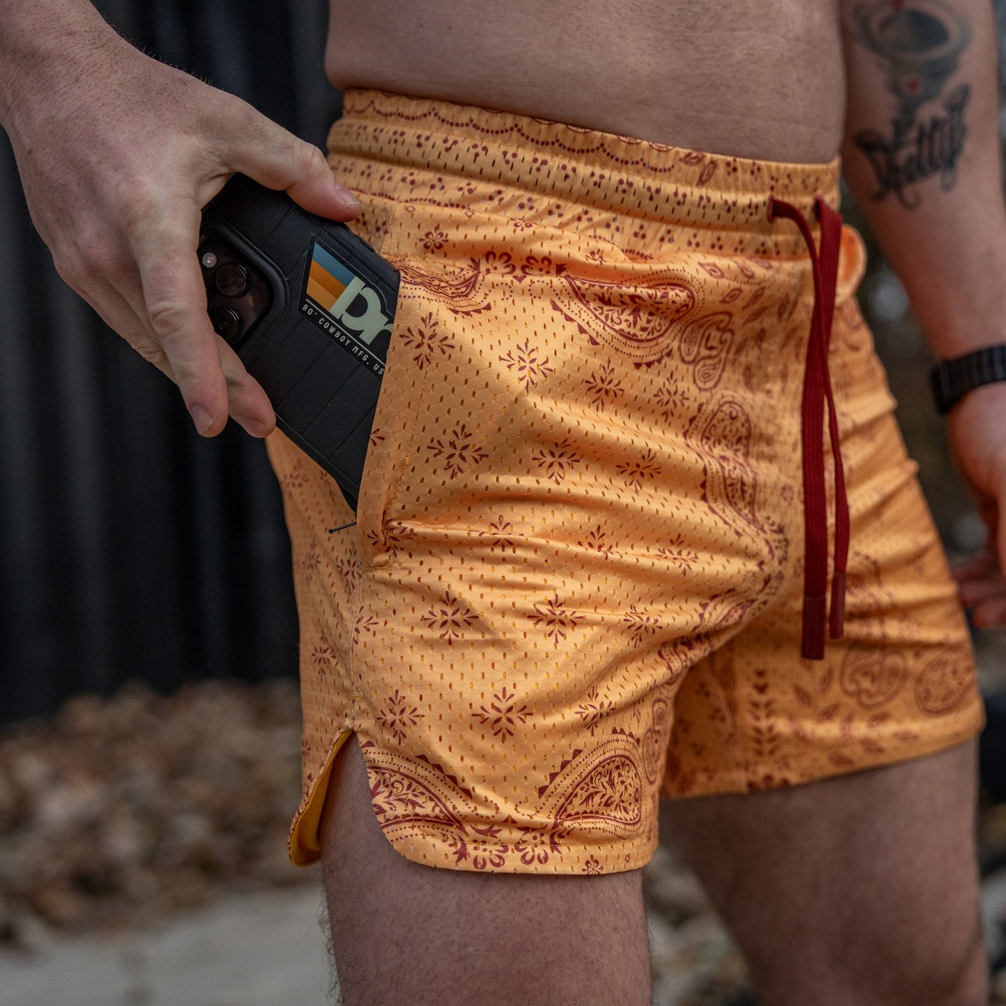 Men’s Double-Layer Mesh Training Shorts — 5" Inseam